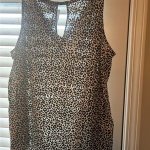 Old Navy Animal Print Sleeveless Blouse